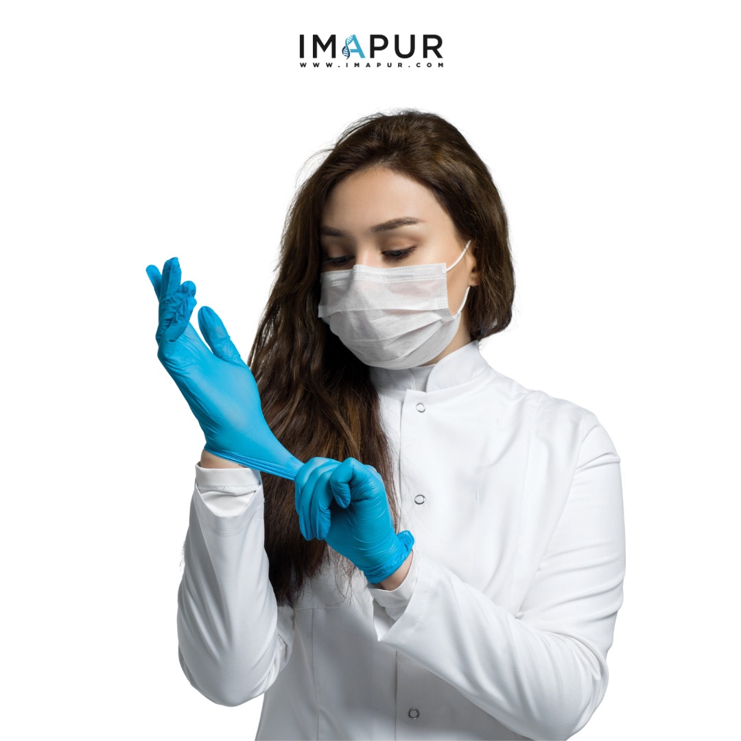 Gants en Nitrile Bleu – Boite de 100 Gants Jetables